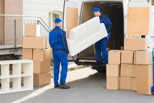 Storage staff member reviewing safety procedures in a warehouse setting