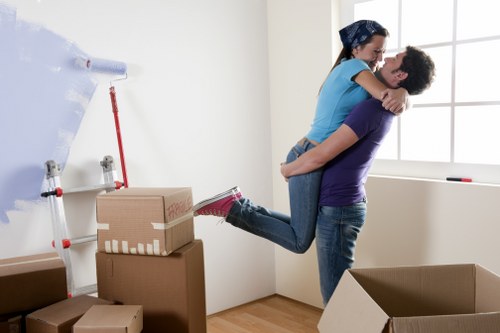 Space-saving office storage layout in a Stroudgreen business office