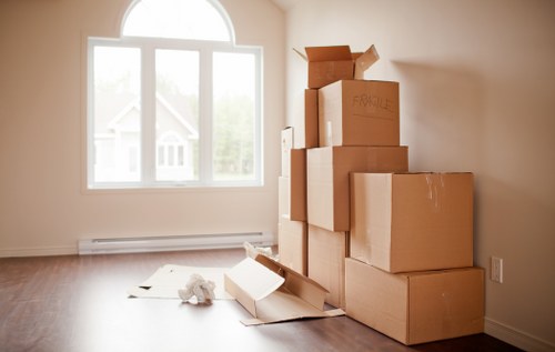 Secure document storage facility in Stroudgreen with organized archive boxes
