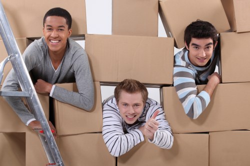 Professional movers supporting a Stroudgreen relocation