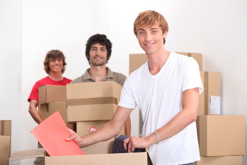 Packing boxes for a Stroudgreen house move